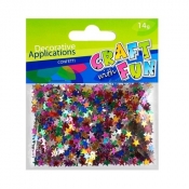 Ozdoby Confetti metaliczne gwiazdki