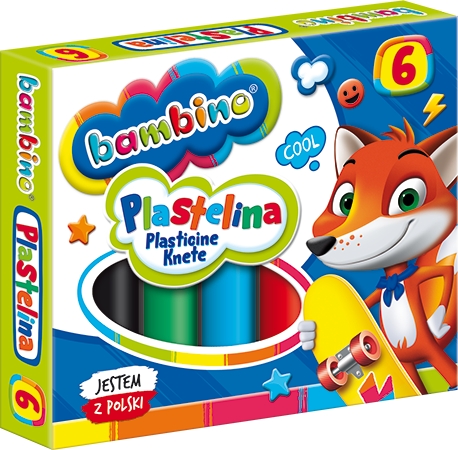 Plastelina Bambino, 6 kolorów 