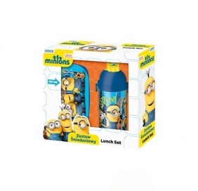 Zestaw śniadaniowy Minionki niebieski lub czarny MIX