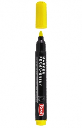 Marker permanentny Toma 202 żółty 10 sztuk
