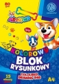 Blok kolorowy barwiony A4/15K 80g Astrino, 10szt