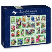 Bluebird Puzzle 2000: Znaczki z kwiatami (70472)