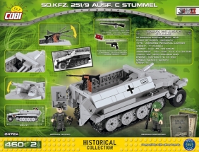 Cobi: Mała Armia WWII. Sd.Kfz.251/9 Ausf.C Stummel - niemiecki transporter opancerzony (2472A)