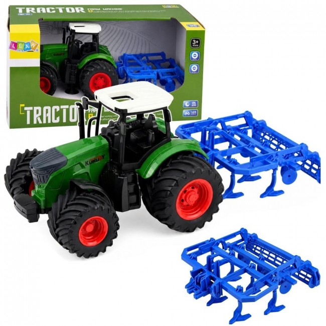 <img src='https://webimage.pl/pics/727/5/d5907990205727.jpg' style='height:440px' /> Traktor z kultywatorem agregat 1:24