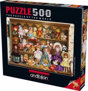 Puzzle 500 Szafa pełna pluszaków i lalek