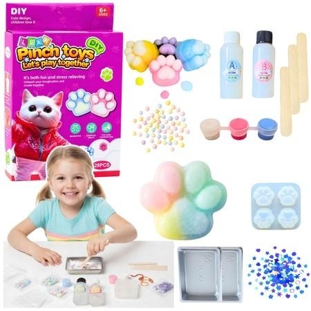Fabryka gniotków Kocia Łapka squishy 28el