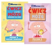 Pakiet: Mensa Kids Ćwicz swój mózg. Łamigłówki dla dzieci. Poziom 4-5 - Praca zbiorowa