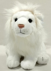 Lew biały siedzący 28cm