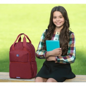 Plecak z rączką Oxford B-Ready - bordowy
