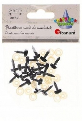 Nosy do maskotek plastikowe trójkątne 9x7mm 20szt