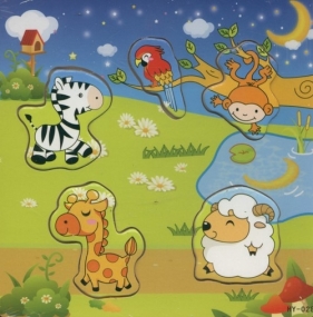 Puzzle drewniane Układanka Zwierzęta 5