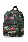 CoolPack - Cross - Plecak młodzieżowy - Camo Green (Badges) (A26110)