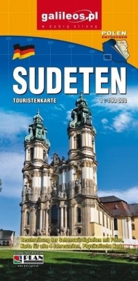 Mapa turystyczna - Sudety w. niemiecka 1:190 000 - Praca zbiorowa