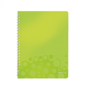 Kołonotatnik WOW Leitz A4 PP zielony 46380064