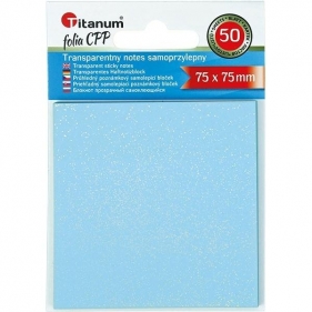 Notes samoprzylepny transparentny 75x75mm 50K