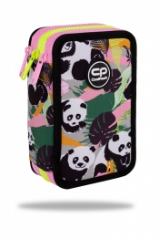 Coolpack, Piórnik potrójny z wyposażeniem Jumper 3 - Panda Gang