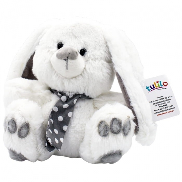 Maskotka Srebrna kolekcja - Królik biały 30 cm (5162b)