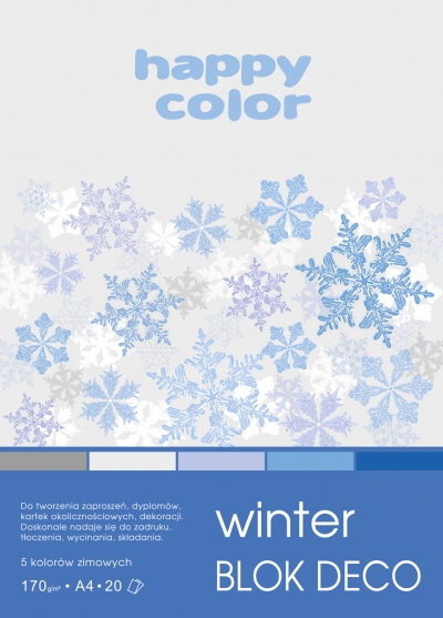 Blok Happy Color Deko A4/20 arkuszy - Winter (HA 3817 2030-140)