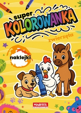 Super kolorowanka Zwierzęta z naklejkami - Opracowanie zbiorowe