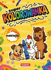 Super kolorowanka Zwierzęta z naklejkami - Opracowanie zbiorowe