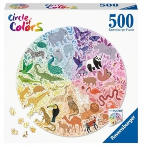 Puzzle 500: Paleta kolorów. Zwierzęta (17172)