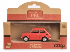 Kolekcja PRL Fiat 126p czerwony