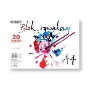 Blok rysunkowy biały A4/20k