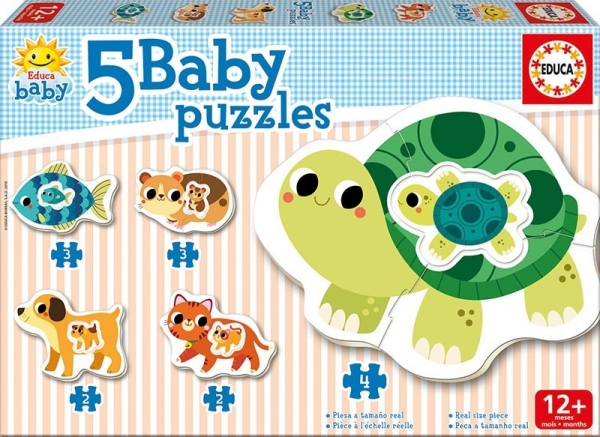 Puzzle Baby 14 elementów Zwierzęta domowe (17573)