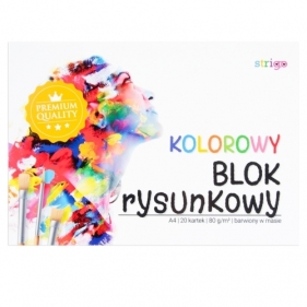 Blok rysunkowy A4/20k 80g kolor