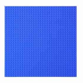 Płyta do budowania z klocków niebieska 40x40cm