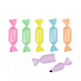 Zakreślacze w kształcie cukierków