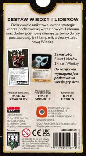 Arcs: Zestaw Wiedzy i Liderów (dodatek)