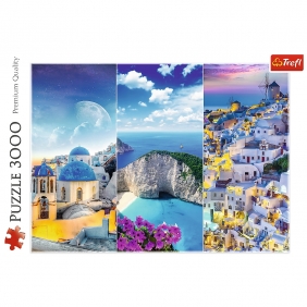 Trefl, Puzzle 3000: Greckie wakacje (33073)