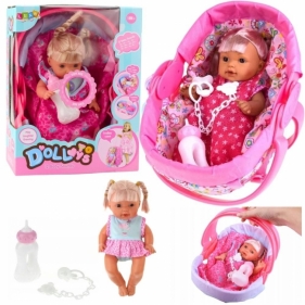 Lalka bobas w nosidełku plus akcesoria