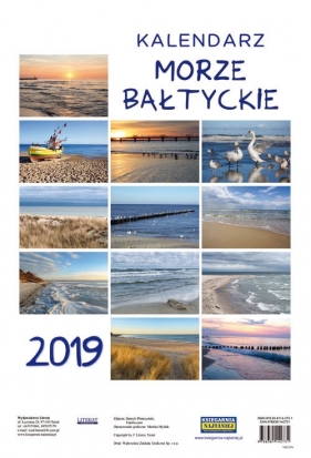 Kalendarz ścienny 2019 Morze Bałtyckie