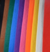 Filc kolorowy 1,5mm 20x30cm 10 arkuszy