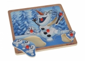 Frozen Puzzle z uchwytami Olaf