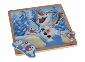 Frozen Puzzle z uchwytami Olaf
