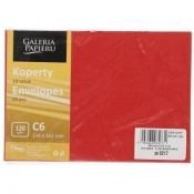 Koperta Galeria Papieru pearl C6 - czerwona (280217)