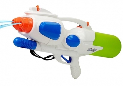 Pistolet na wodę - biało zielony - 2,5l