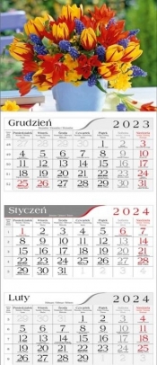 Kalendarz 2024 Trójdzielny Bukiet