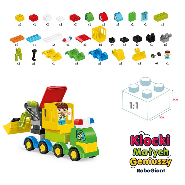 Klocki małych geniuszy - RoboGiant, 49 el.