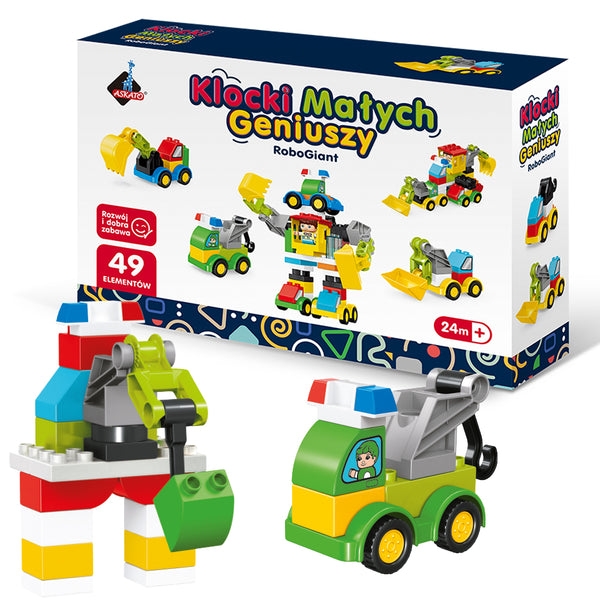 Klocki małych geniuszy - RoboGiant, 49 el.