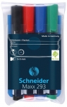 Zestaw markerów do tablic SCHNEIDER Maxx 293, 2-5mm, 4 kolory