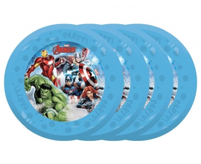 Talerzyki wielokrotnego użytku Avengers 21cm 4szt