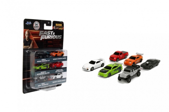 Jada F&F Metalowe samochody 6-pak 4cm