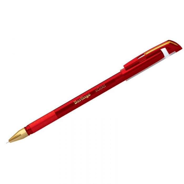 Berlingo: Długopis kulkowy xGold, czerwony (255132)