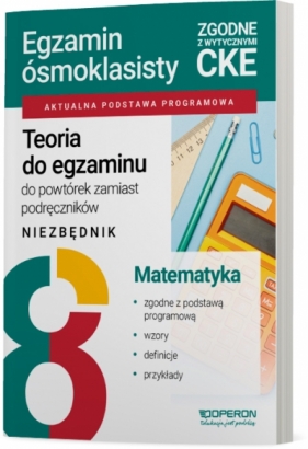 Teoria do egzaminu Egzamin ósmoklasisty 2027 Matematyka Niezbędnik - Kinga Gałązka