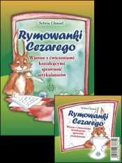Rymowanki Cezarego. Wiersze z ćwiczeniami kształcącymi sprawność artykulatorów. Płyta CD - Sylwia Chmiel