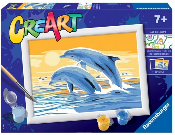 Malowanka CreArt dla dzieci - Delfiny (20073)